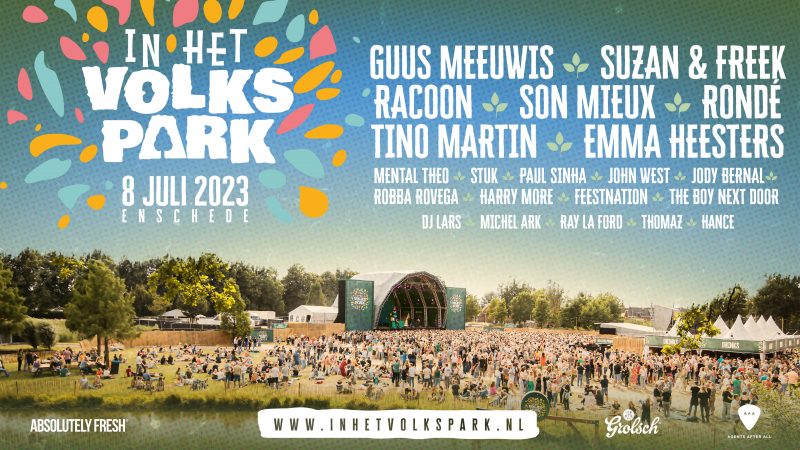 Line Up In Het Volkspark Festival Enschede 2023